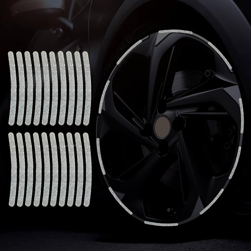 80-Piece Reflective Wheel Strip Kit