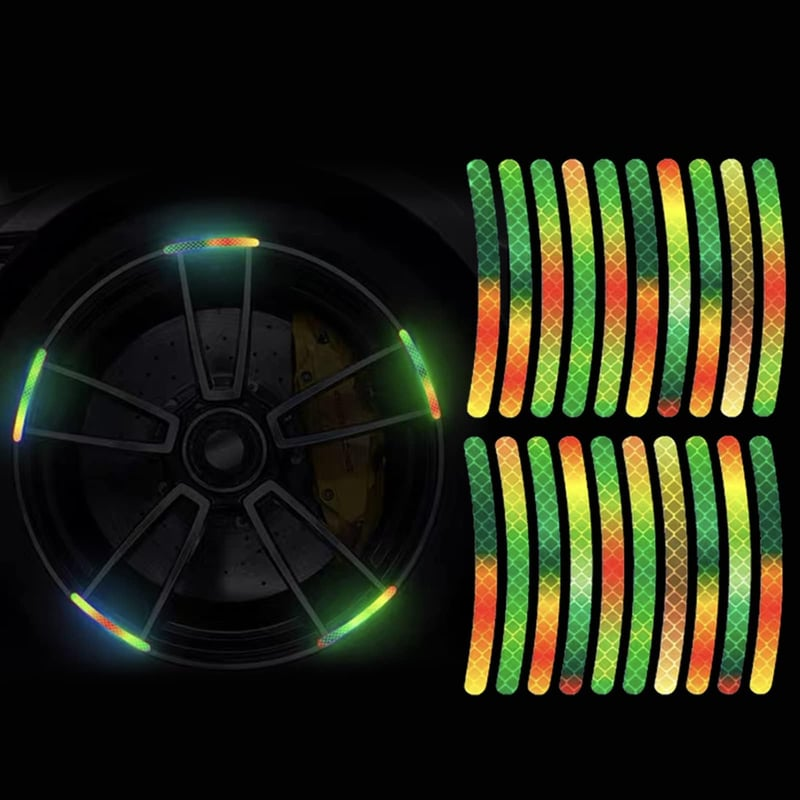 80-Piece Reflective Wheel Strip Kit