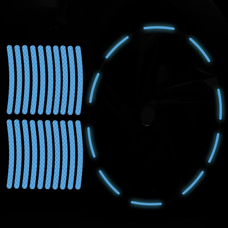 80-Piece Reflective Wheel Strip Kit