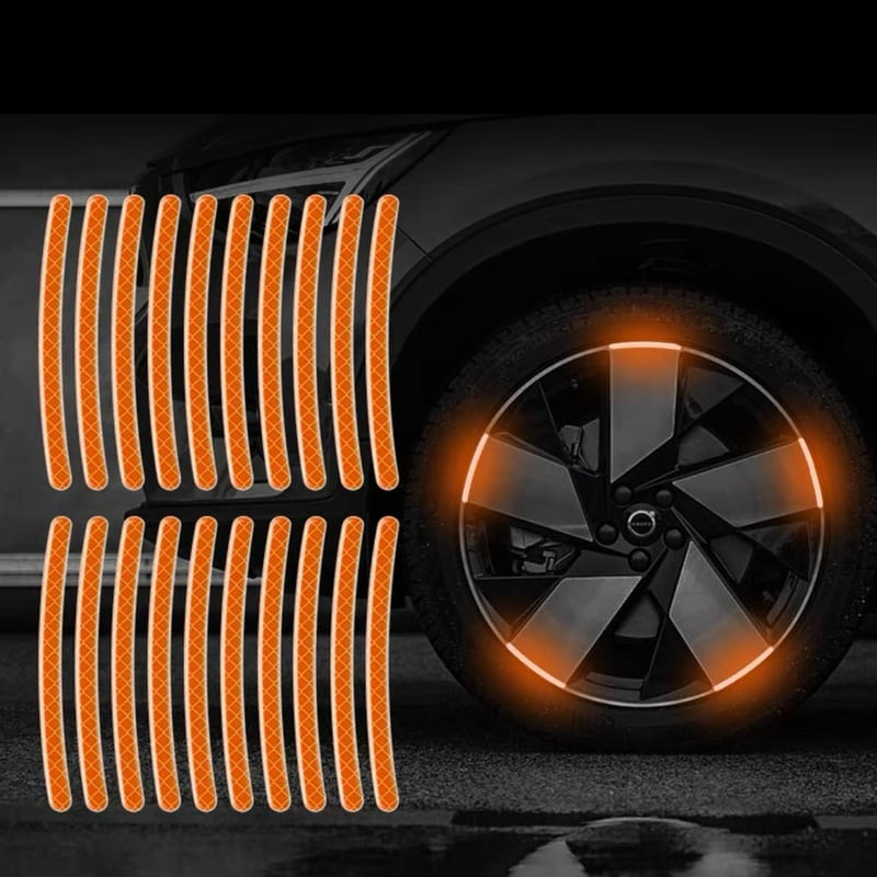 80-Piece Reflective Wheel Strip Kit