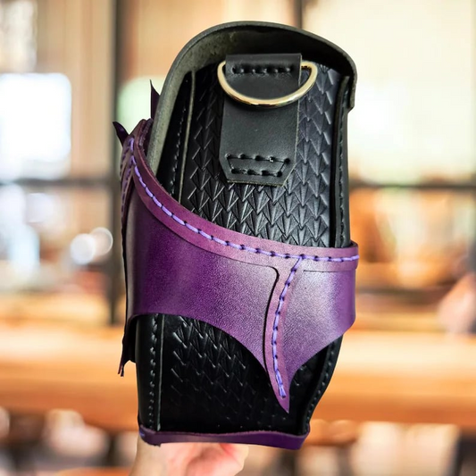 Dragon Embrace Leather Shoulder Bag