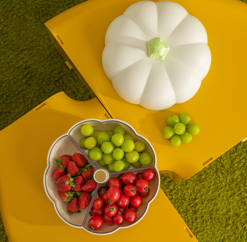 Large Divided Pumpkin Tray