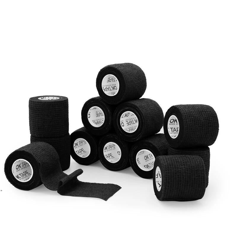OK TAPE Self Adherent Bandage Wrap 12-Pack – 2" X 5 Yards Non-Woven Vet & Sports Wrap