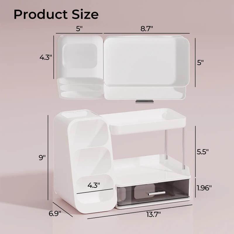 Large Makeup Organizer Box – Multi-Functional Cosmetic Storage