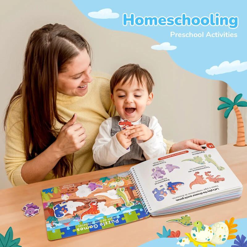 Montessori Busy Book For Kids – Alphabet, Counting & Matching Activities