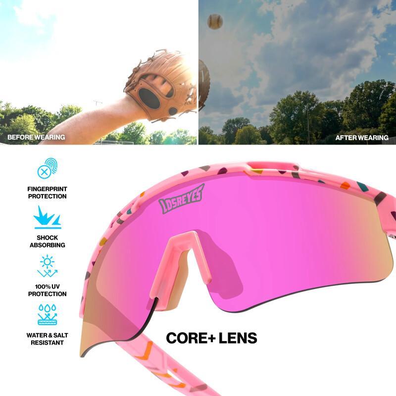 Kids Candy Collection TR90 Sports Sunglasses – Lightweight UV400 Protection For Active Kids & Teens