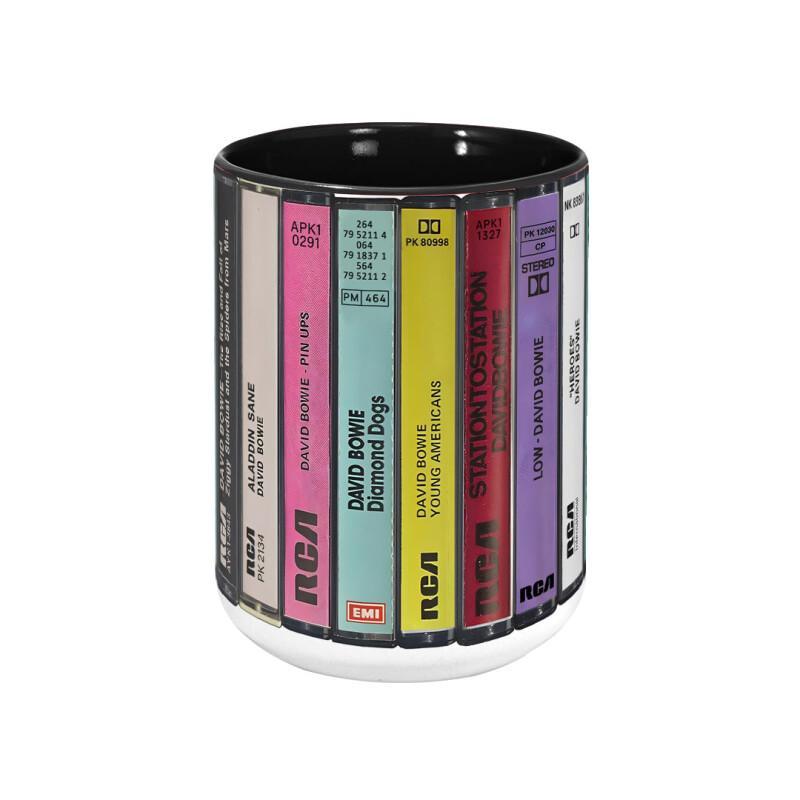 David Albums Cassette Collection Mug - Retro Music Gift
