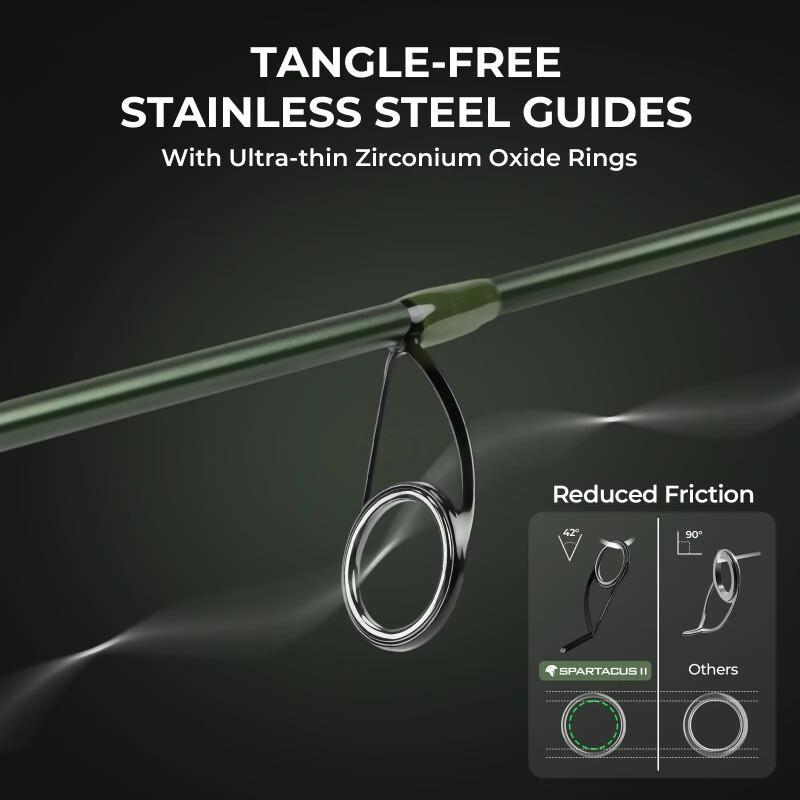 Spartacus II Twin-Tip Fishing Rod And Reel Combo