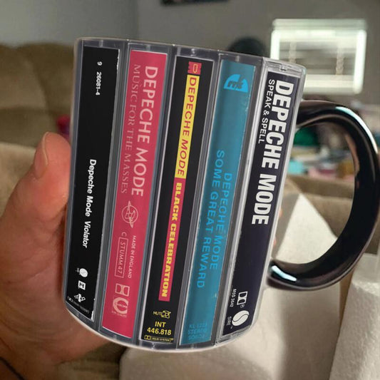 Depeche Mode Albums Cassette Collection Mug - Retro Music Gift