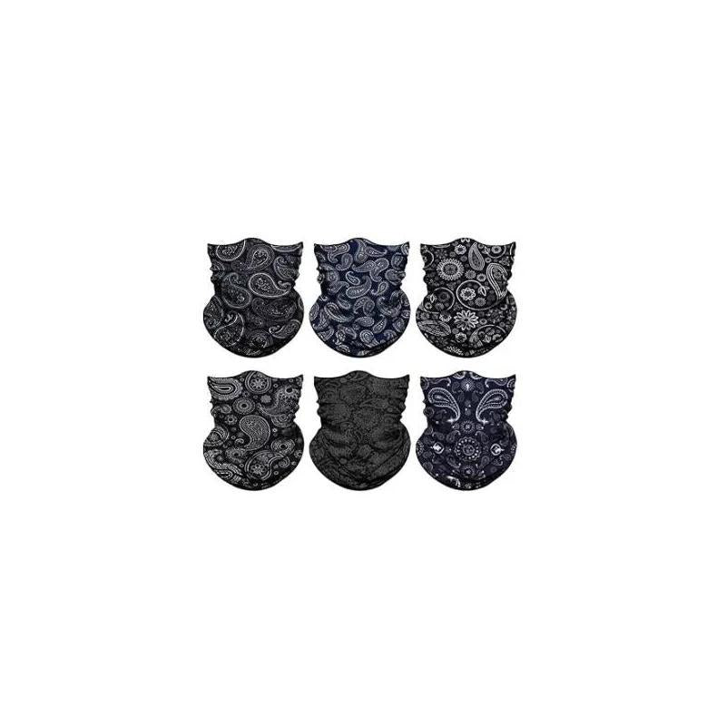 UV Cooling Neck Gaiter Set (6 Pack) – Multi-Use Face Cover