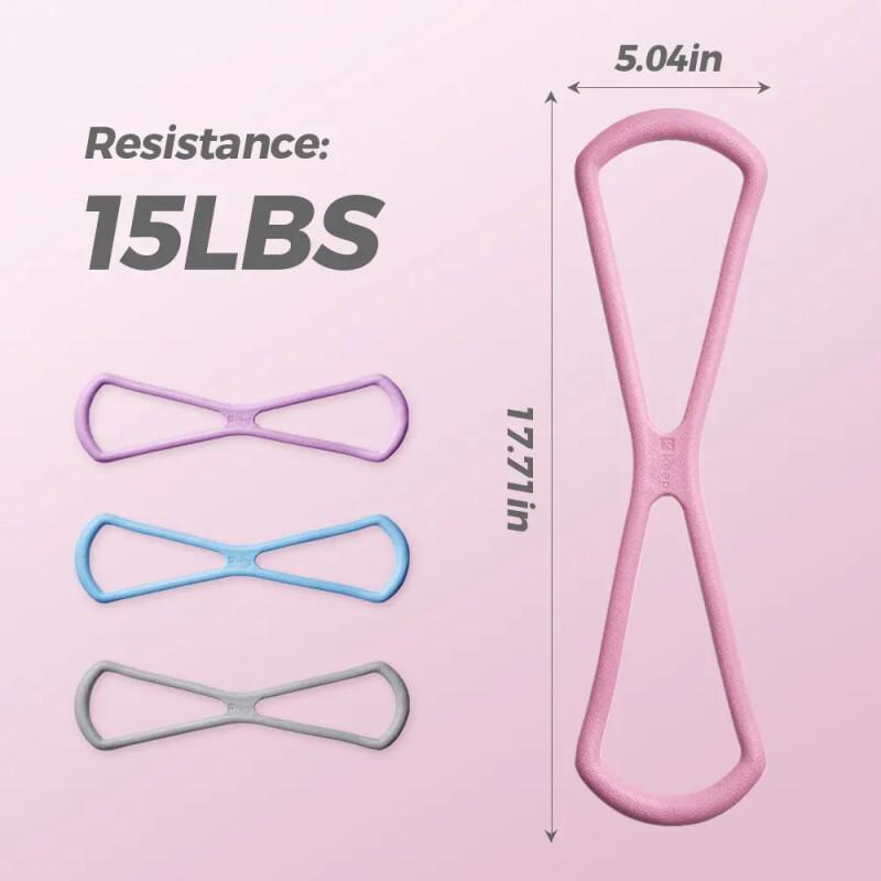 Figure 8 Resistance Bands – Elastic Fitness Trainer For Arms & Chest