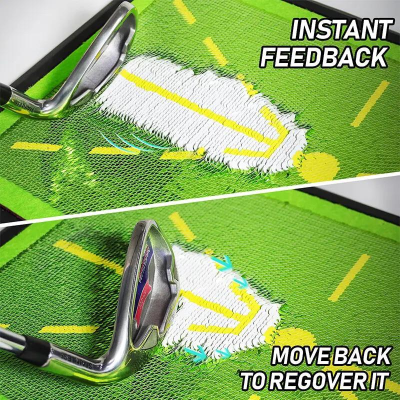 Golf Hitting Mat – Swing Path Feedback For Indoor & Outdoor Practice