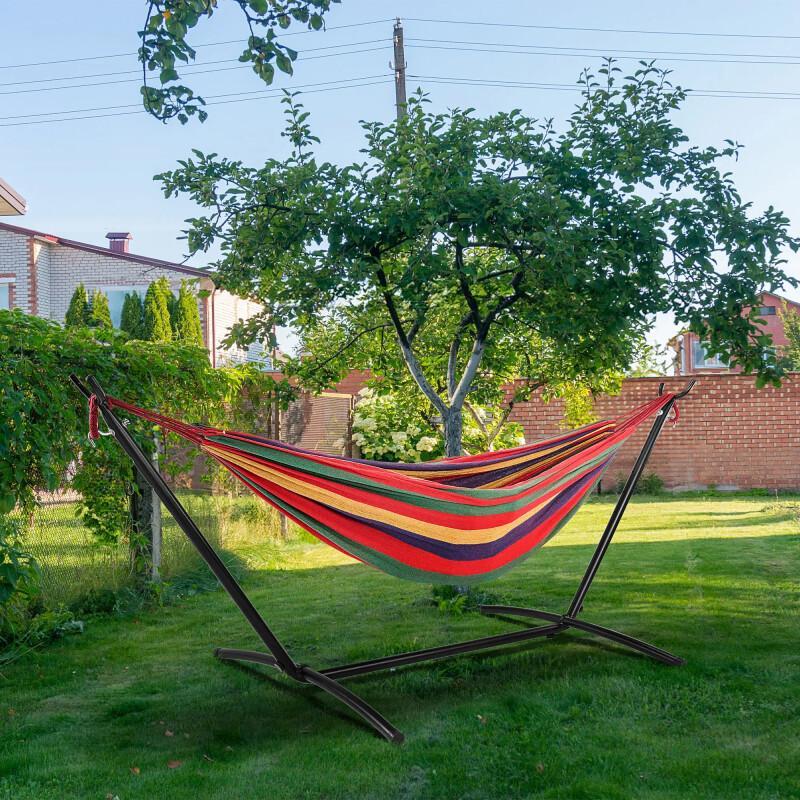 Portable Hammock With Stand – 450LB Steel Frame Outdoor Lounge