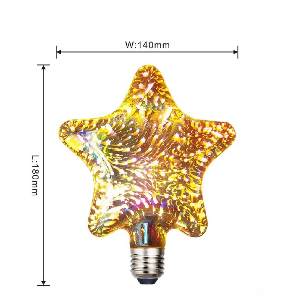 Firework Design Colorful LED Bulb