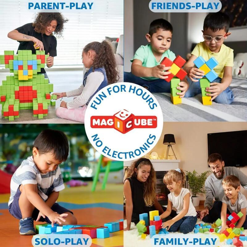 Magnetic Building Blocks – STEM Toy For Toddlers (24 Pcs)