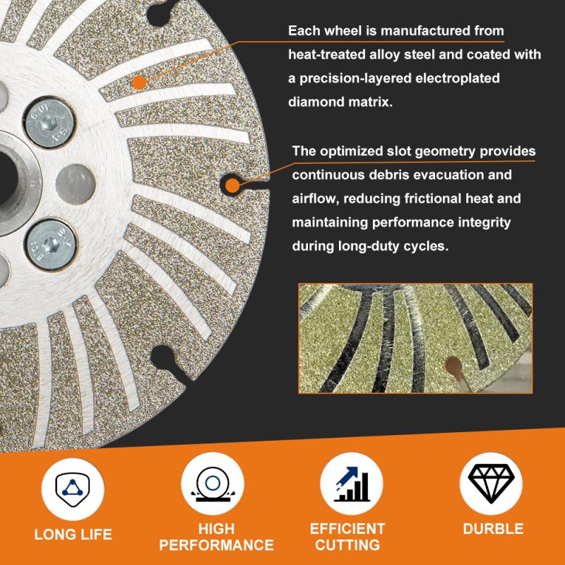 Angle Grinding Wheel – Electroplated Diamond 4 ½" PLUS
