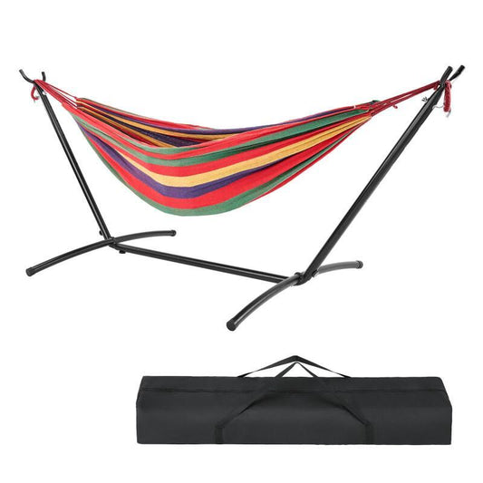 Portable Hammock With Stand – 450LB Steel Frame Outdoor Lounge