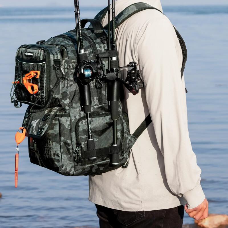 50L Fishing Tackle Backpack – Gear Organizer & Rod Holders