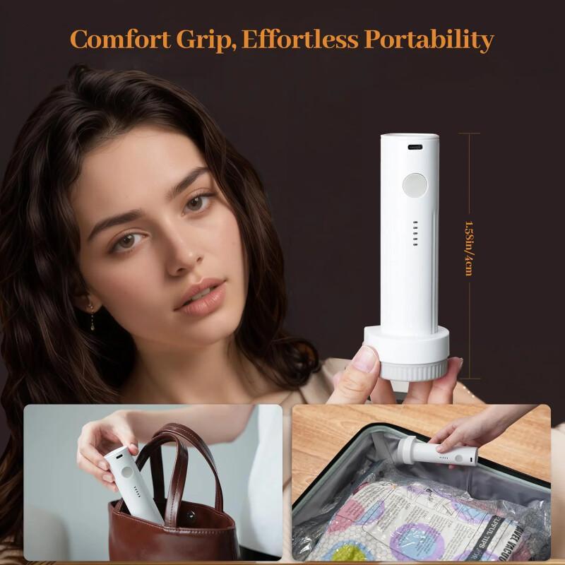 Travel Vacuum Bag Set – 15 Pack With Rechargeable Pump