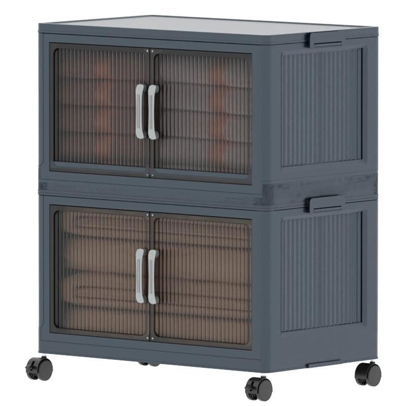 5-Tier Stackable Storage Bins – Collapsible Organizer With Wheels