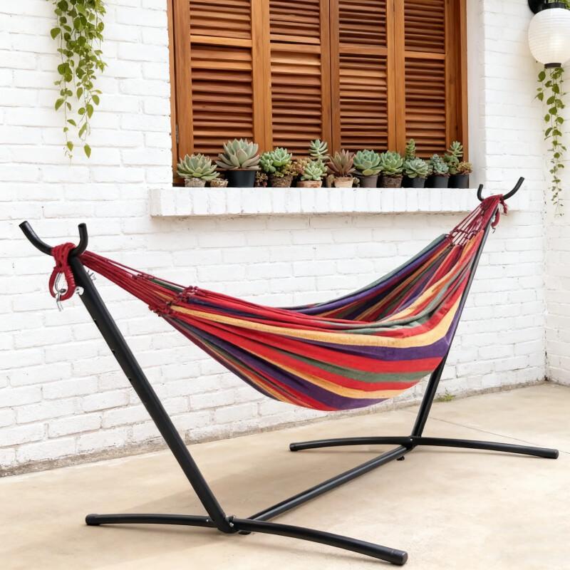 Portable Hammock With Stand – 450LB Steel Frame Outdoor Lounge
