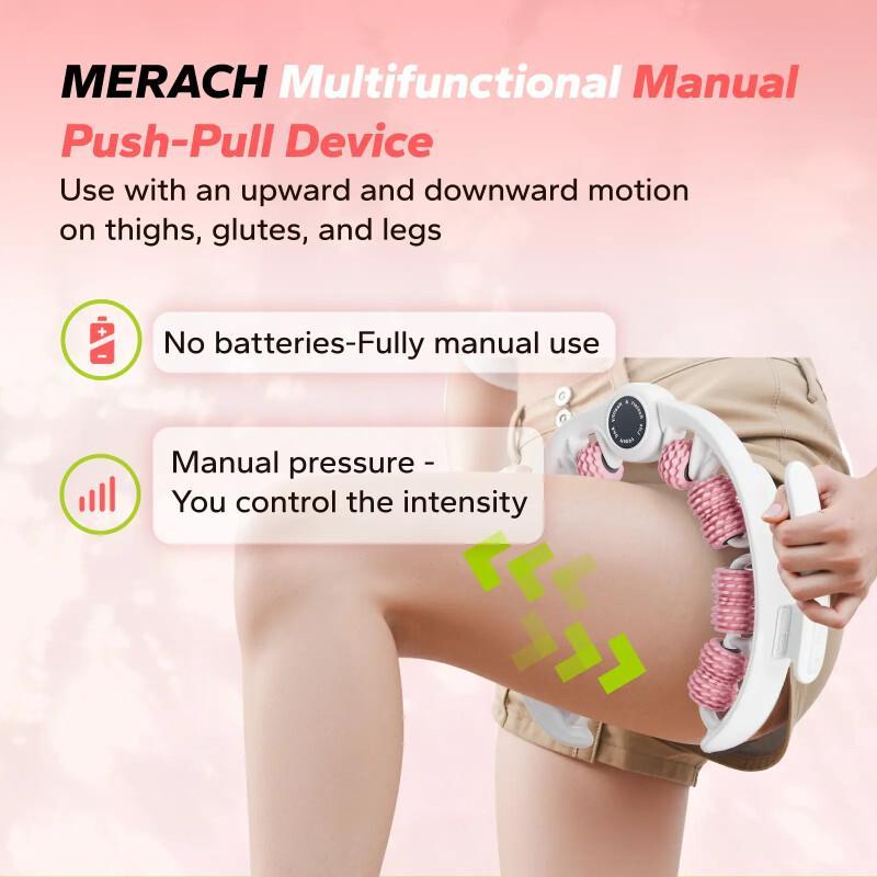 Manual Push-Pull Deep Tissue Massage Roller – Body & Cellulite Relief