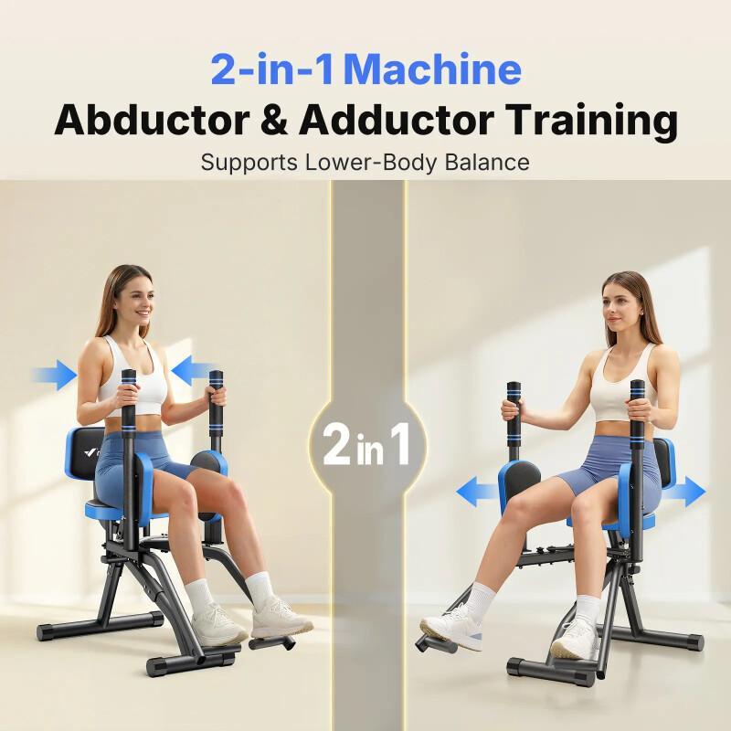 Hip Abductor Machine – Adjustable Glute & Thigh Trainer For Home Gym Hip Sculpting