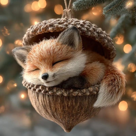 Forest Animal Acorn Ornaments – Cozy Forest Christmas