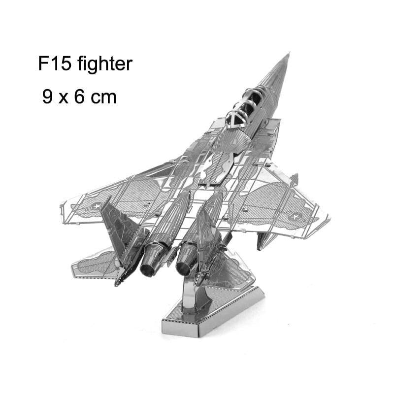 3D Metal Puzzle: Build Your Own Aircraft - No Glue Required!