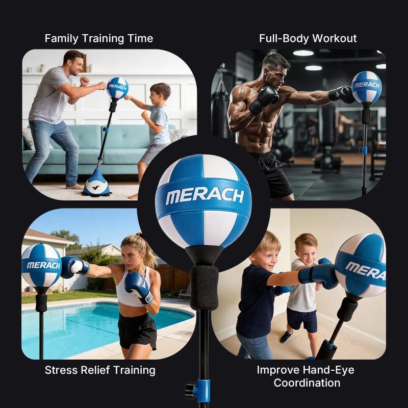 Adjustable Boxing Punching Bag With Stand – Speed Training & Fitness Equipment