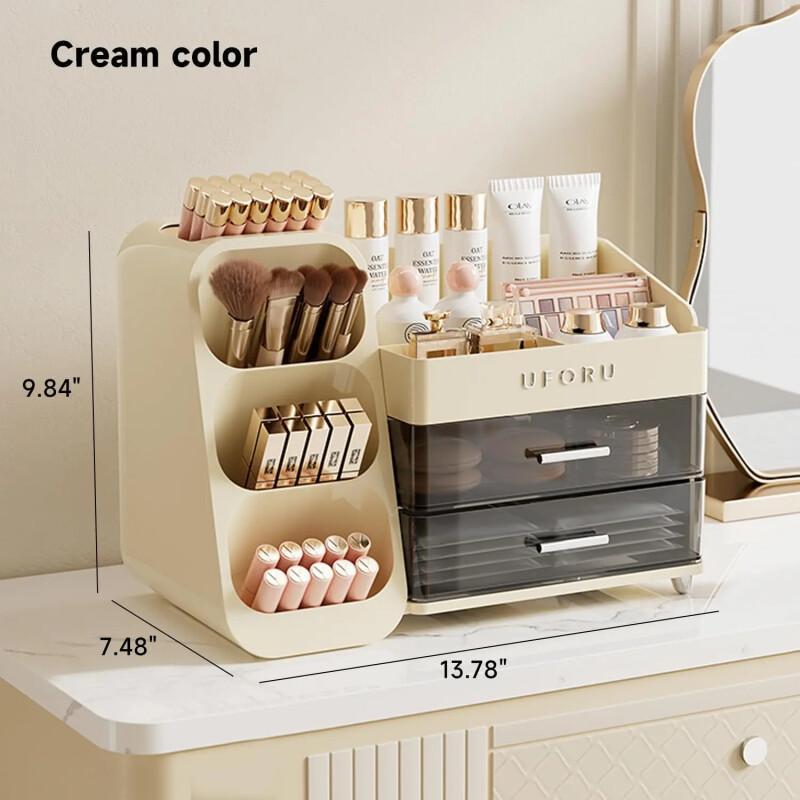 Large Makeup Organizer Box – Multi-Functional Cosmetic Storage