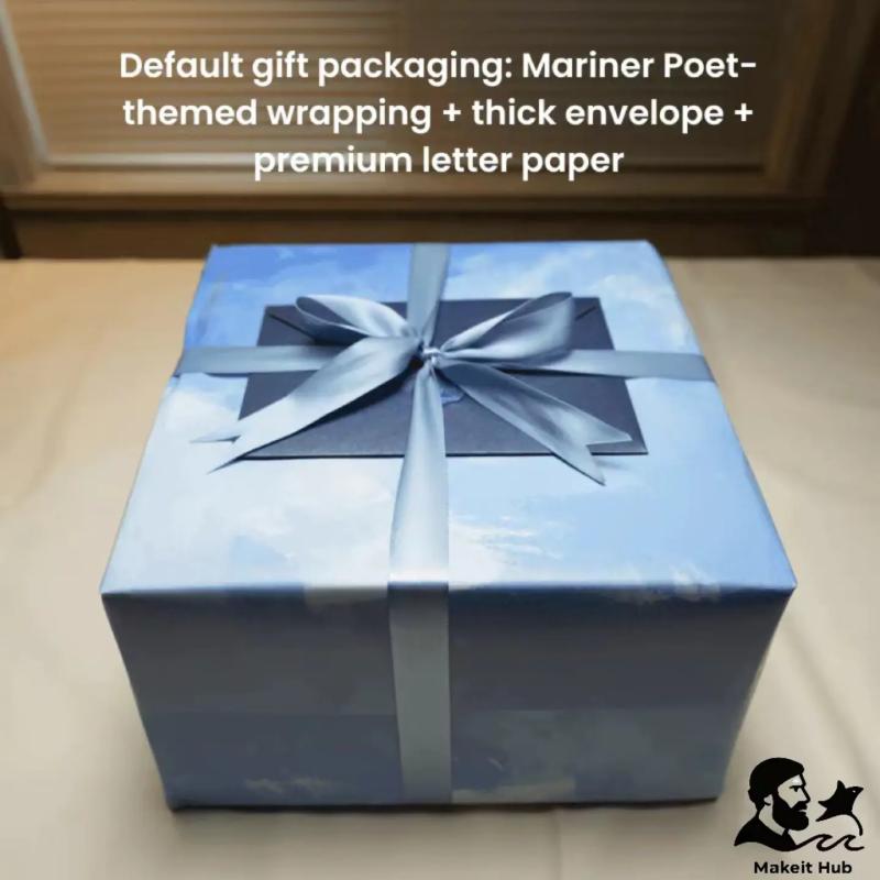 Handcrafted Wooden Manta Ray Automaton