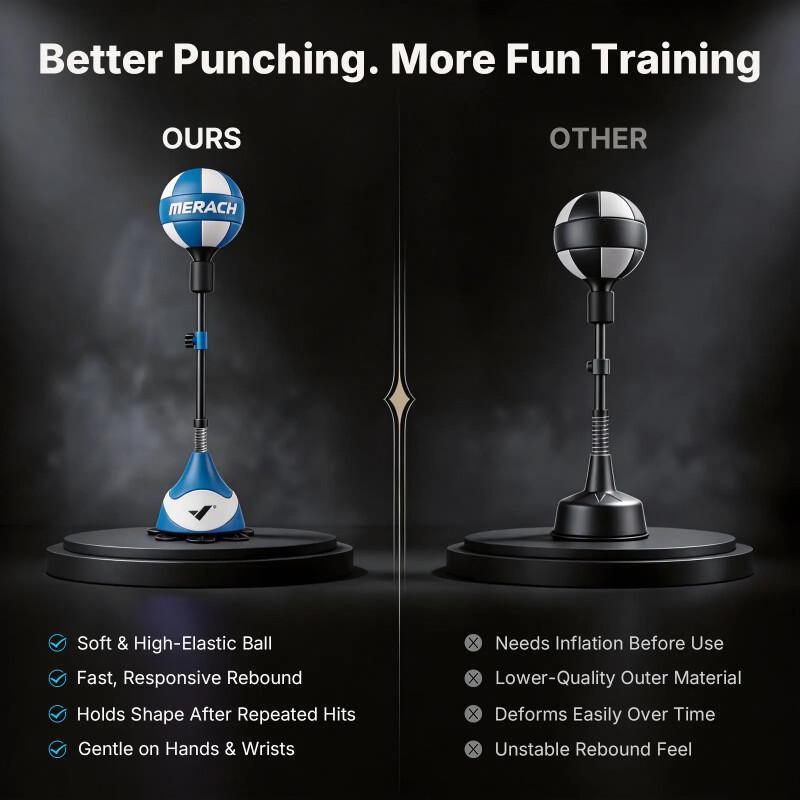 Adjustable Boxing Punching Bag With Stand – Speed Training & Fitness Equipment
