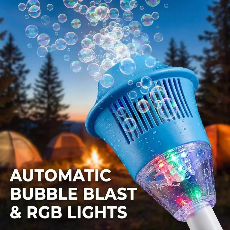 Automatic Bubble Machine For Kids – Light-Up Rechargeable Blower