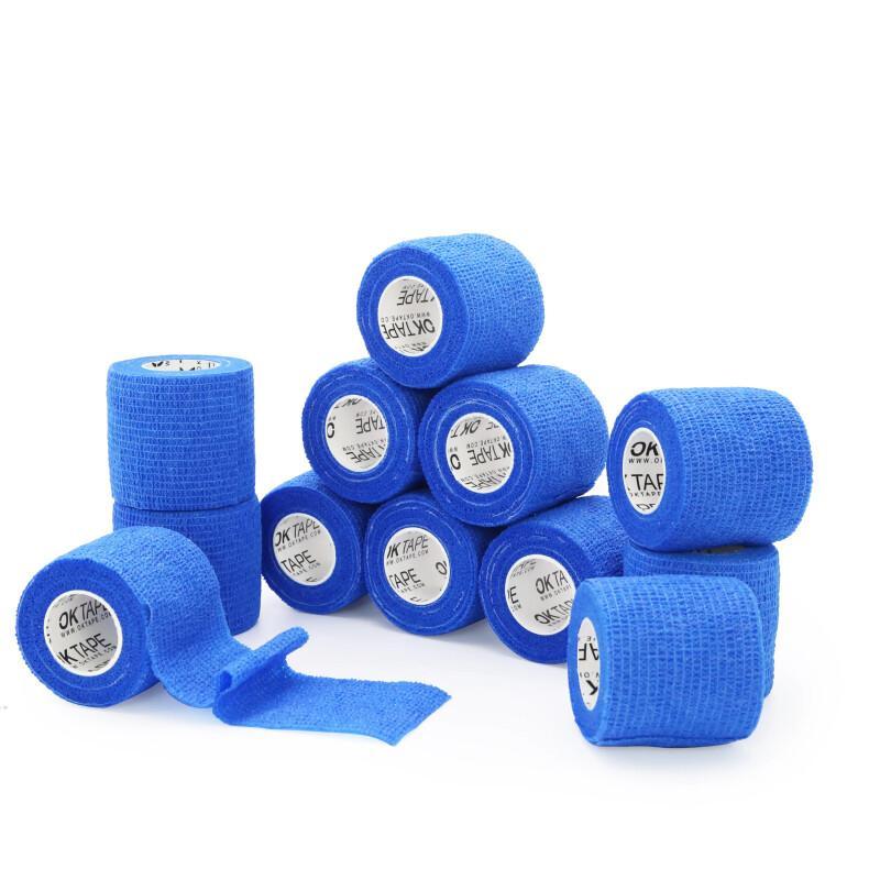 OK TAPE Self Adherent Bandage Wrap 12-Pack – 2" X 5 Yards Non-Woven Vet & Sports Wrap