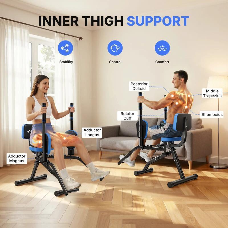 Hip Abductor Machine – Adjustable Glute & Thigh Trainer For Home Gym Hip Sculpting