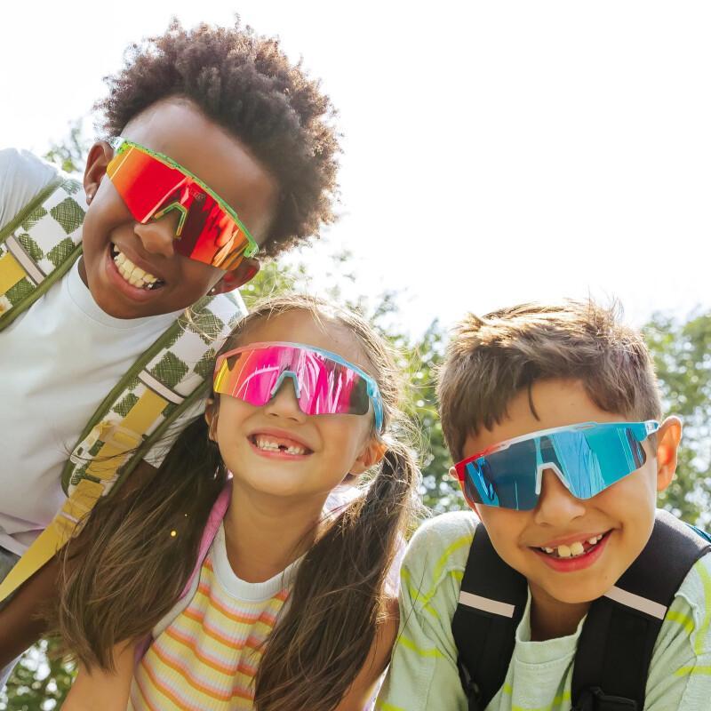 Kids Candy Collection TR90 Sports Sunglasses – Lightweight UV400 Protection For Active Kids & Teens