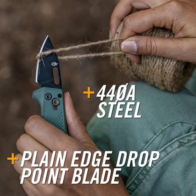Lightweight EDC Clip Folding Pocket Knife Plain Edge