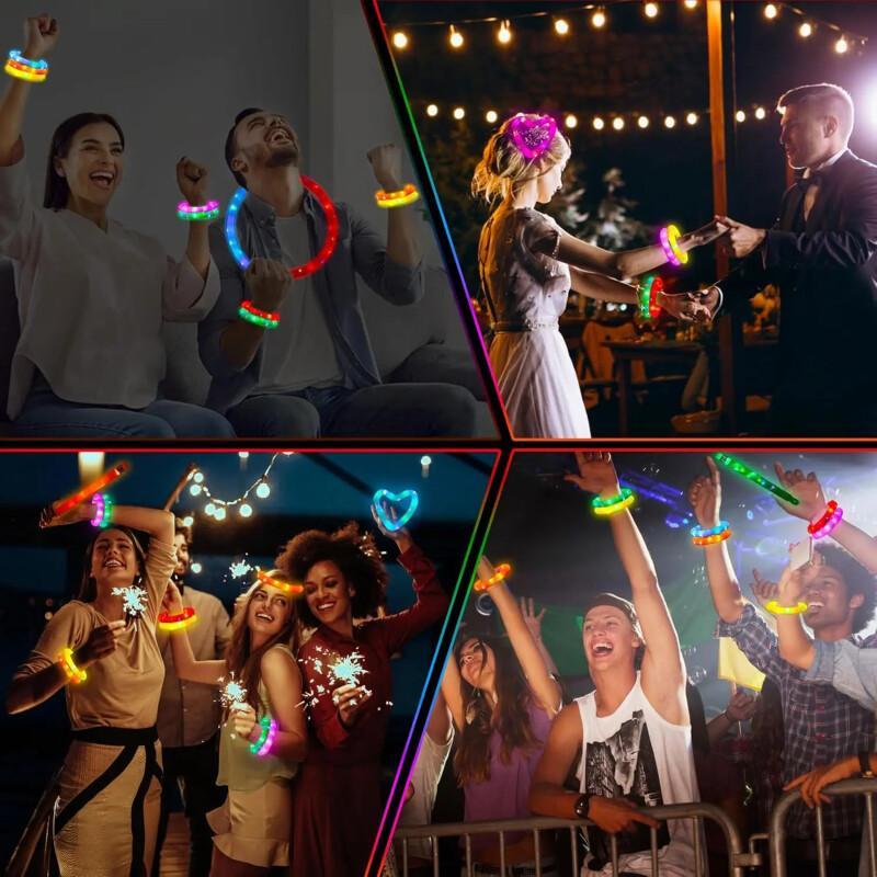 LED Glow Pop Tubes – 24-Pack Kids Party Favors