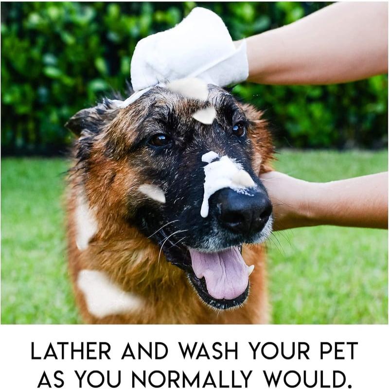 Rinse-Free Dog Shampoo Mitts – Hypoallergenic Pet Bath Wipes