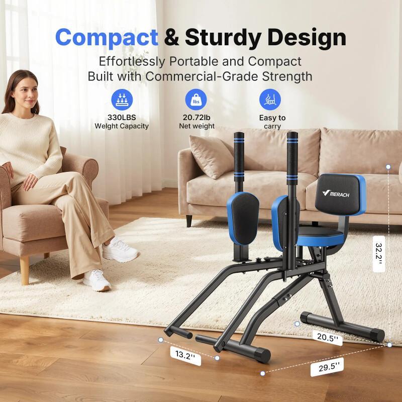 Hip Abductor Machine – Adjustable Glute & Thigh Trainer For Home Gym Hip Sculpting