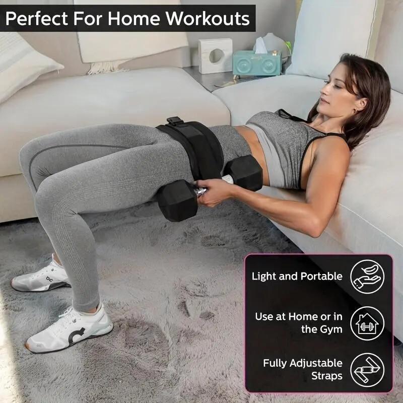 Adjustable Hip Thrust Belt – Resistance Glute Trainer