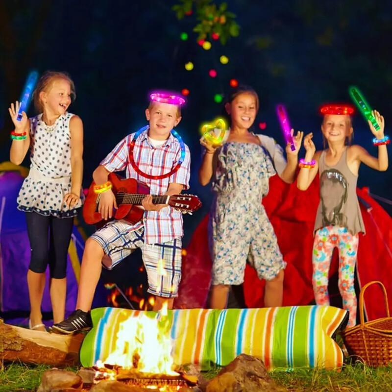 LED Glow Pop Tubes – 24-Pack Kids Party Favors