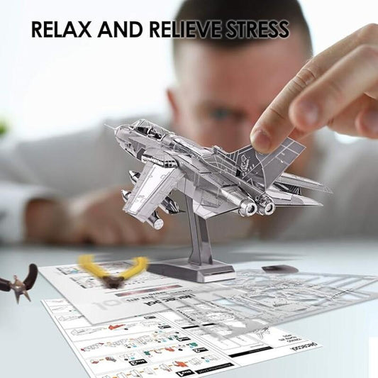 3D Metal Puzzle: Build Your Own Aircraft - No Glue Required!