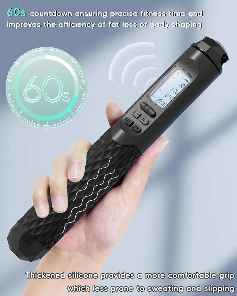 2-in-1 Cordless Jump Rope With Counter – Adjustable Smart Fitness Rope