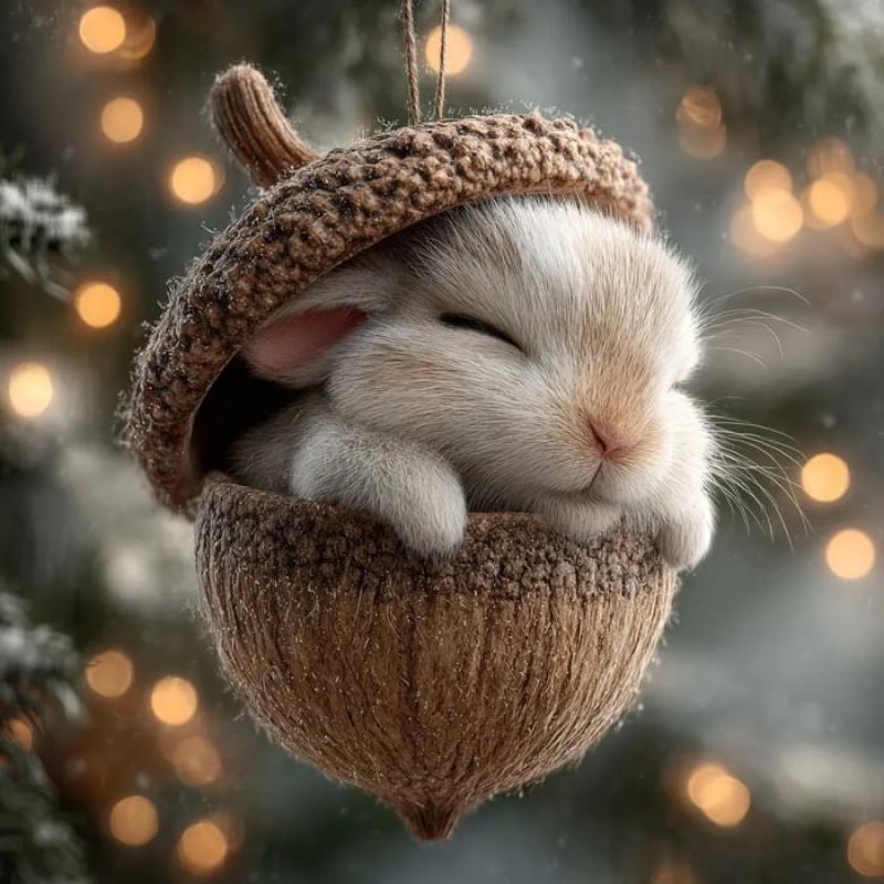 Forest Animal Acorn Ornaments – Cozy Forest Christmas