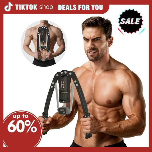 Hydraulic Arm & Chest Trainer – Adjustable Resistance With Smart Counter