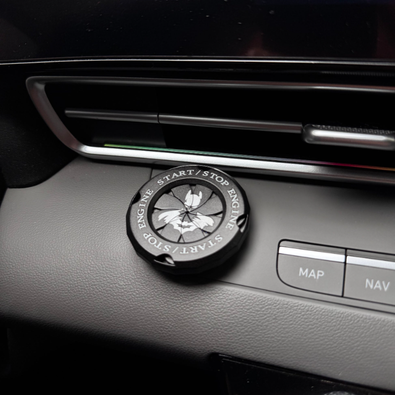 Twist Lock Design Car Start Stop Button Cover