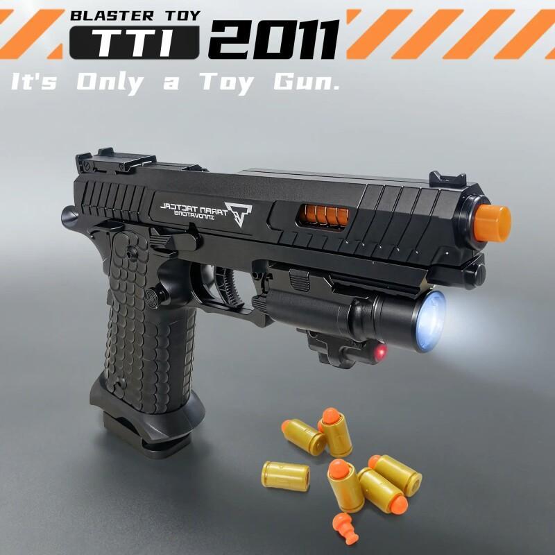 Shell Ejecting Toy Pistol – Soft Bullet Shooting Toy