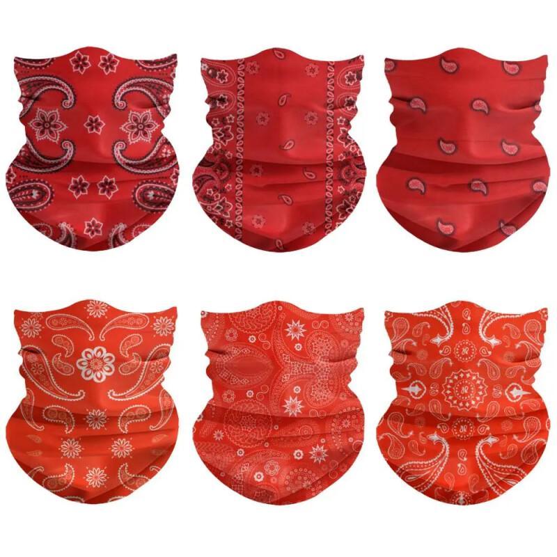 UV Cooling Neck Gaiter Set (6 Pack) – Multi-Use Face Cover